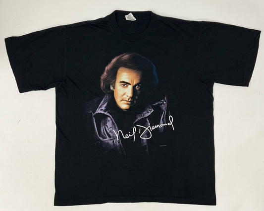 Vintage Neil Diamond US Tour 1996 Concert T Shirt 90s Size XL 24.75x29.5 Inches