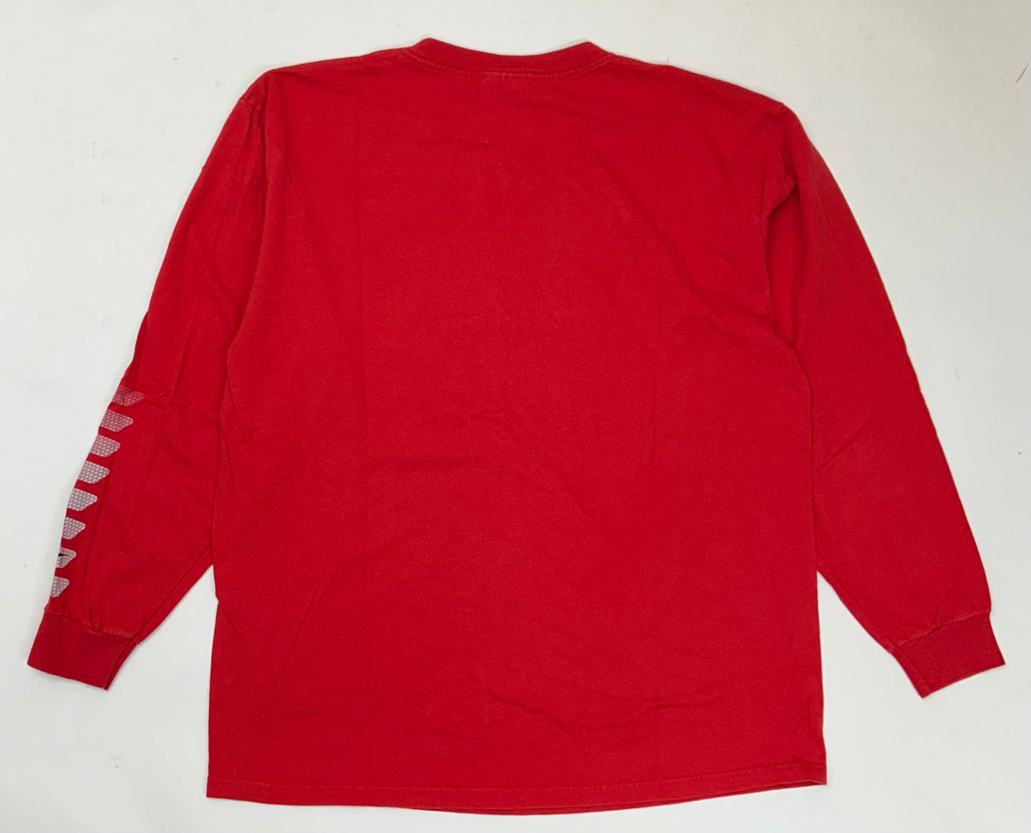 Vintage Reebok Brand Long Sleeve Tee Red XL 24.5x30.75 Inches