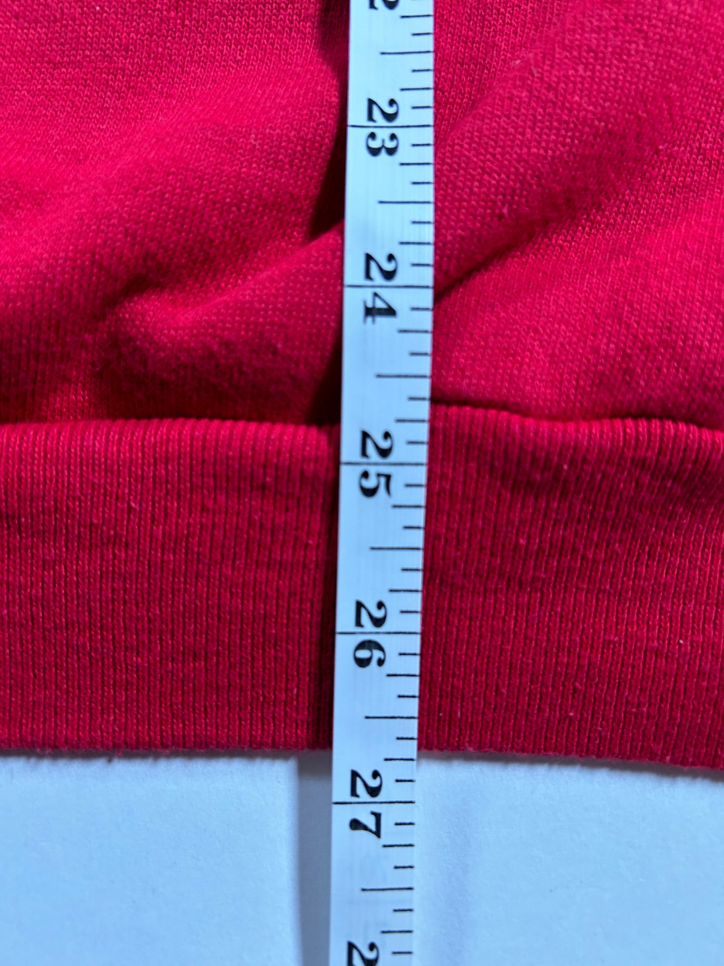 Vintage St John’s Red Storm Banned Logo Red Crewneck Sweatshirt 22.75x26.75 Inches Rare
