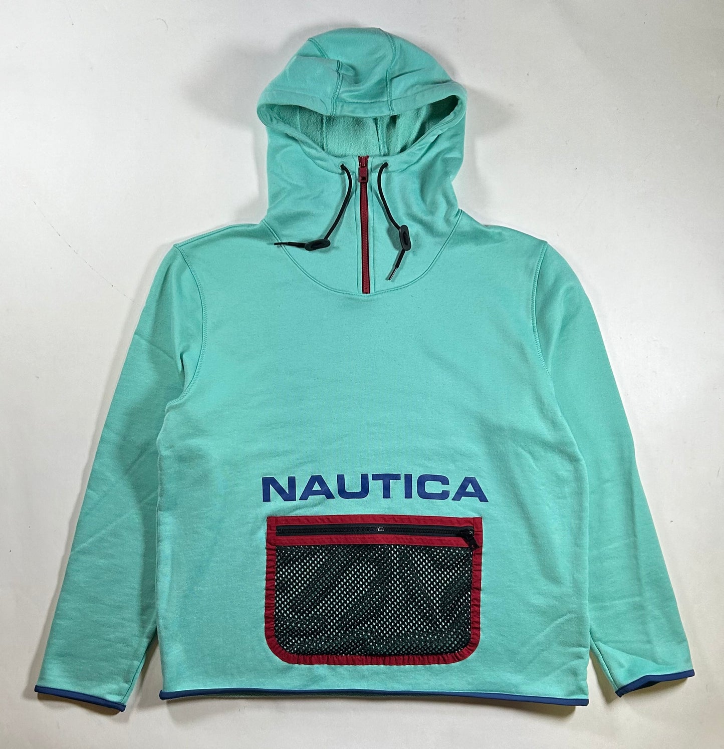 Nautica Vintage Collection 1/4 Zip Mesh Pocket Sweatshirt Lil Yachty XL/L Fit