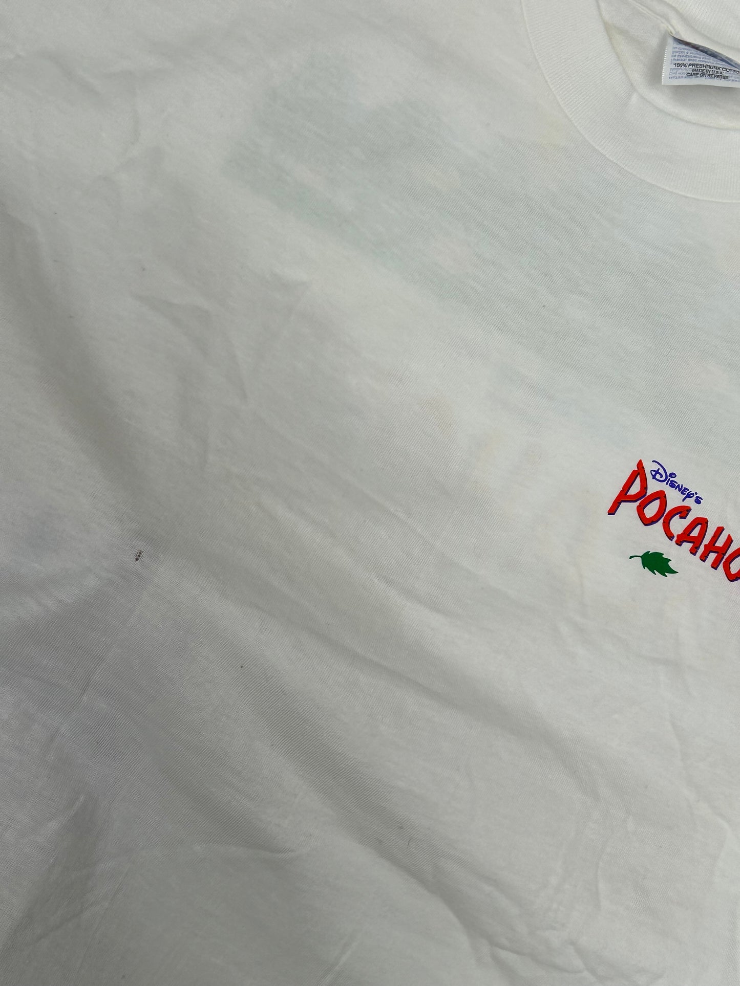 Vintage 90s Pocahontas The Premiere In The Park Central Park Disney Movie Promo Tee XL 24.25x31 Inches Clean