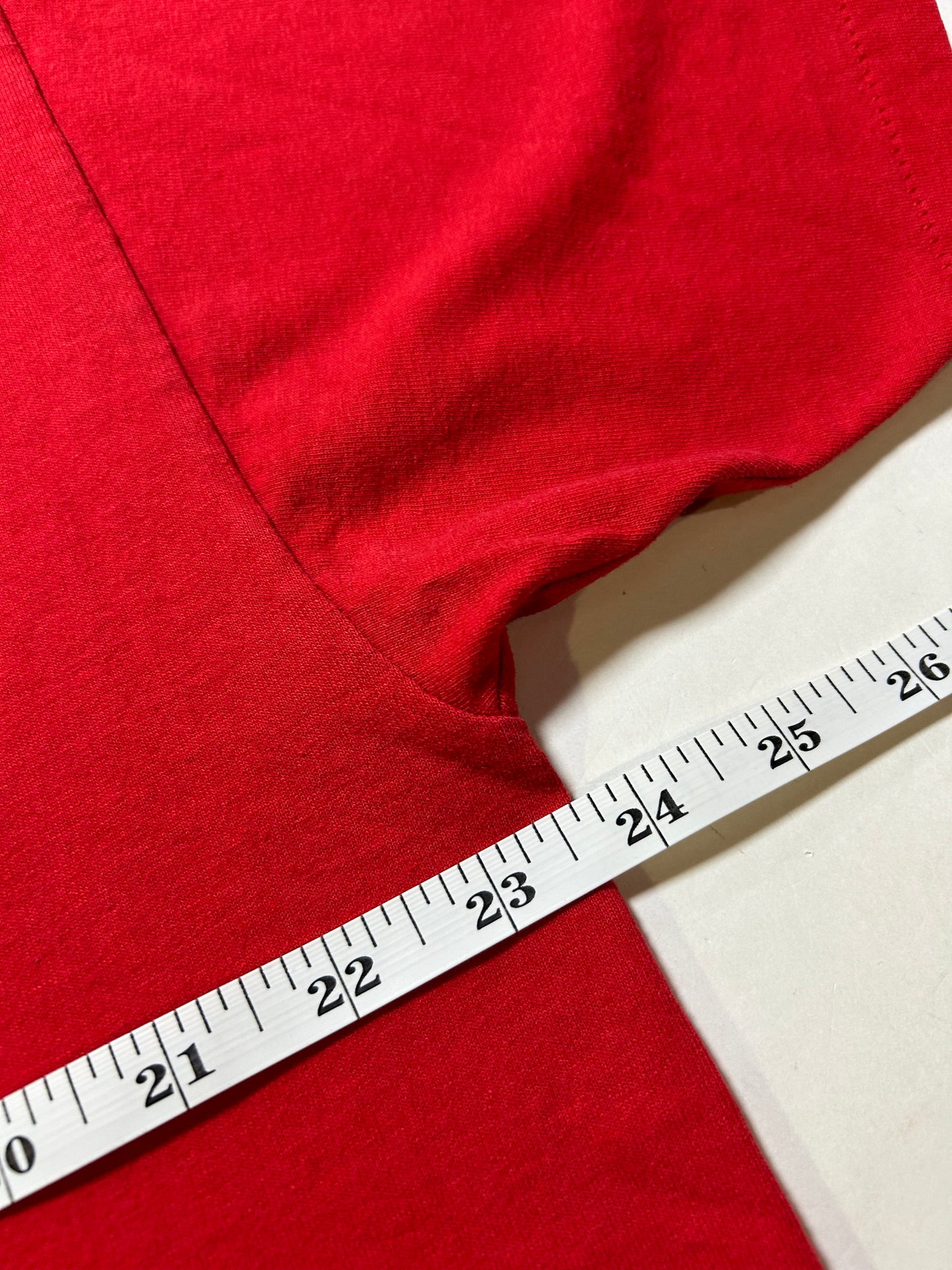 Vintage 90s Happiness Is Positive Cash Flow Frederick R. Adler Boardroom Tee XL 23.5x28.5 Inches Red