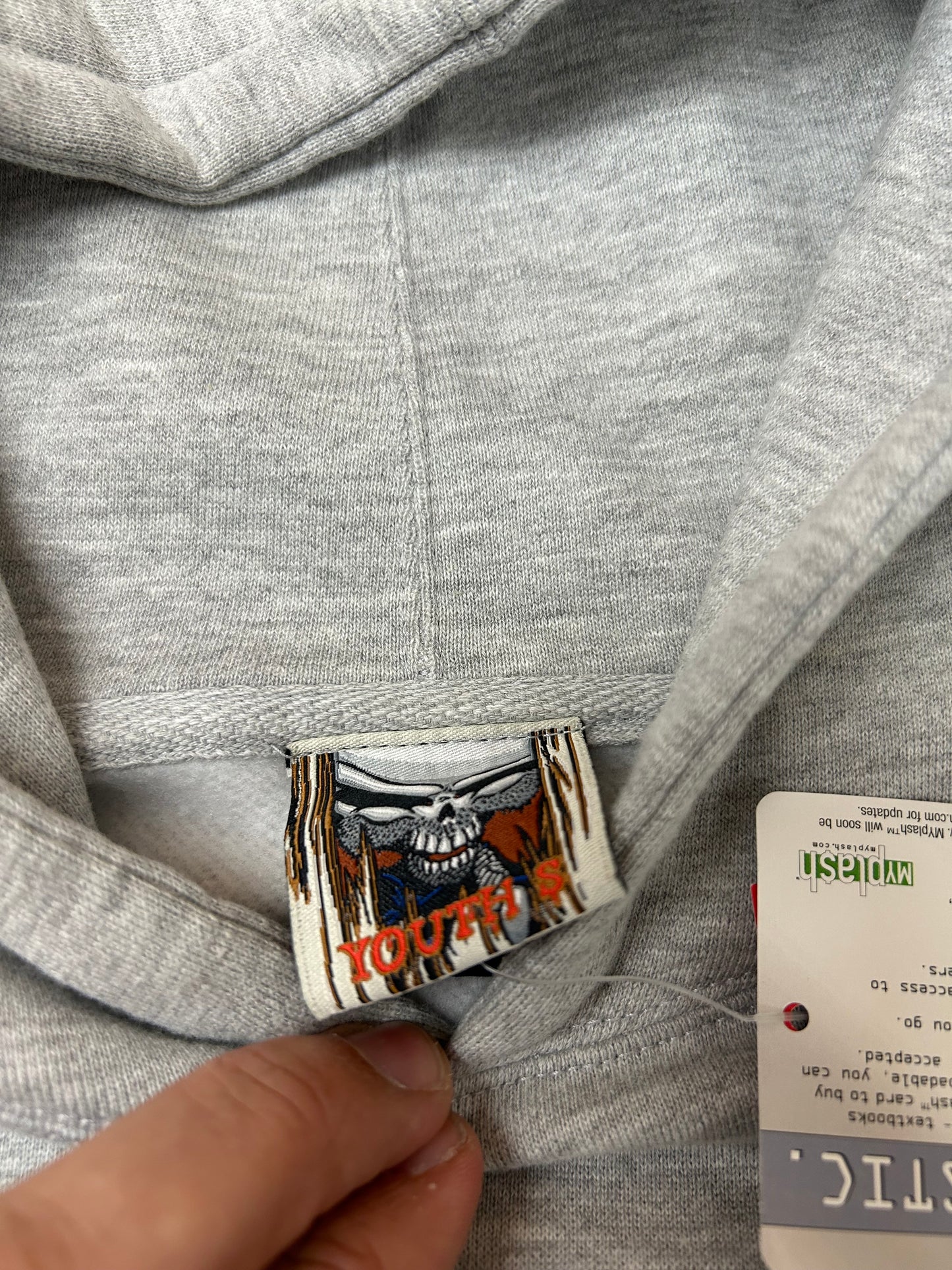 Vintage Blind Skateboards Reaper Graphic Skate Hoodie Youth Small 19.25x23.75 Inches