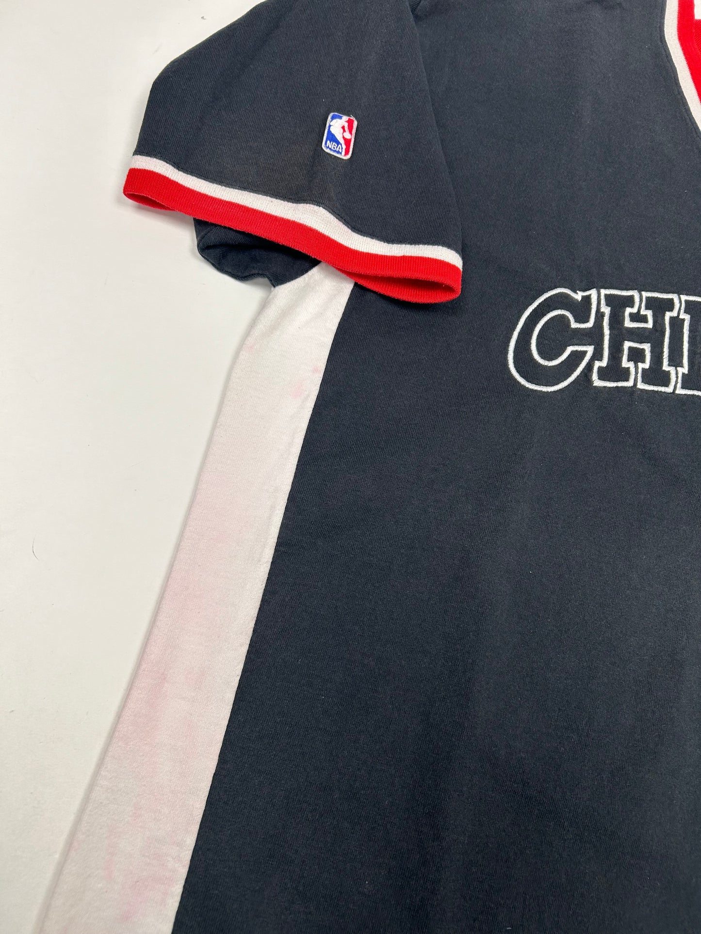 Vintage Chicago Bulls NBA Official Shooting Shirt Champion Basketball 2XL Jordan