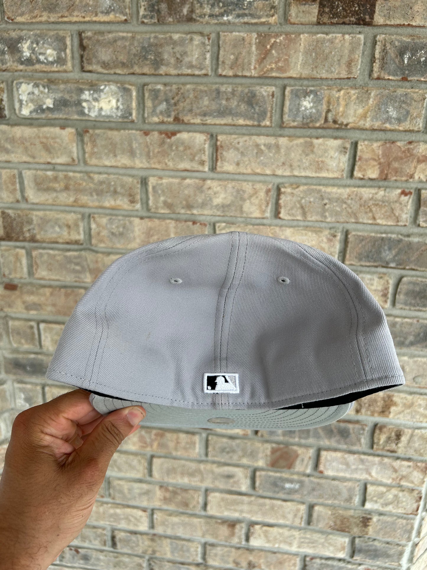 New York Yankees MLB New Era 59Fifty Gray Fitted Hat 7 5/8” Argyle Diamond Style