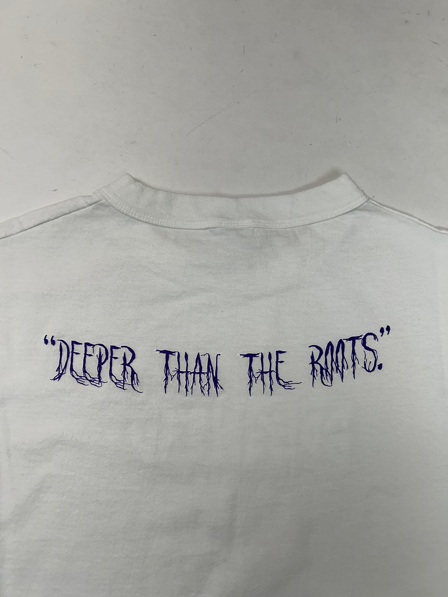 Edgewood NJ first edition “Deeper Than The Roots.” Tee XL Big Fit 25.5x29.25 Inches Russell Athletic Mexico 100% Cotton