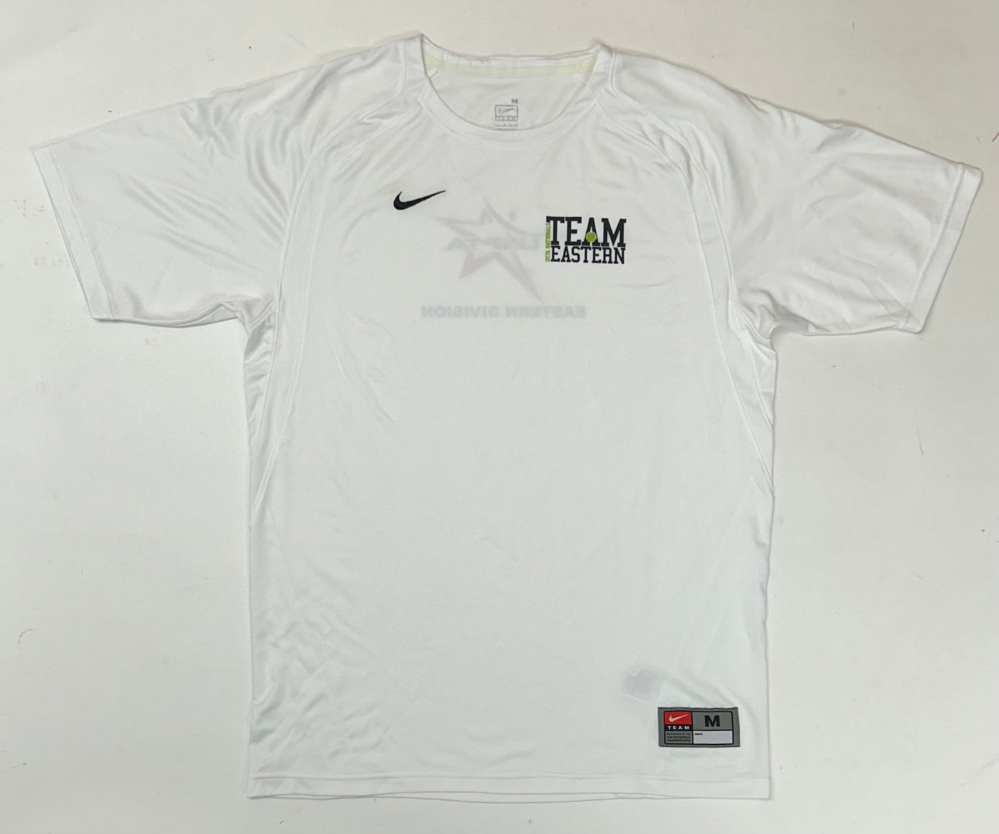 Vintage 2000s Nike Team USA Nationals Team Eastern USPTA Tennis Shirt Medium 21x29.5 Inches