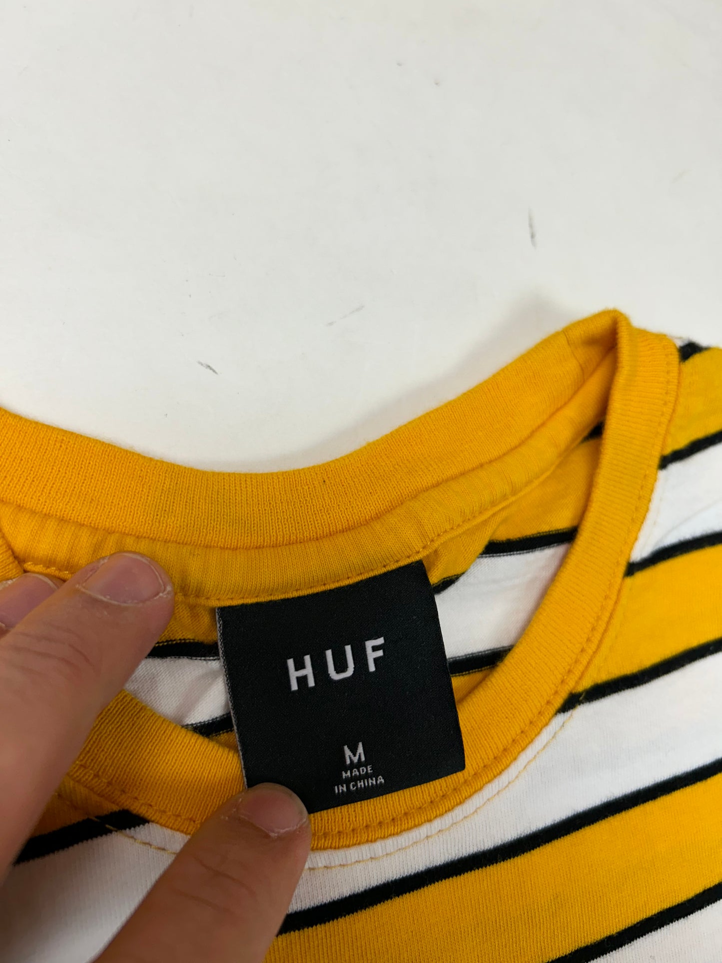 Huf Worldwide Striped Rose Flower Striped Tee Medium 20x27.5 Inches