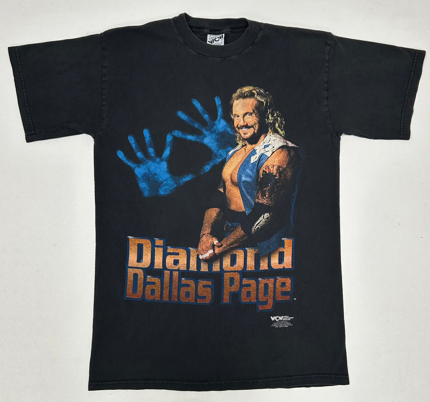 Vintage 1998 WCW DDP Diamond Dallas Page Wrestling Graphic Tee Medium 19.5x28.75 Inches