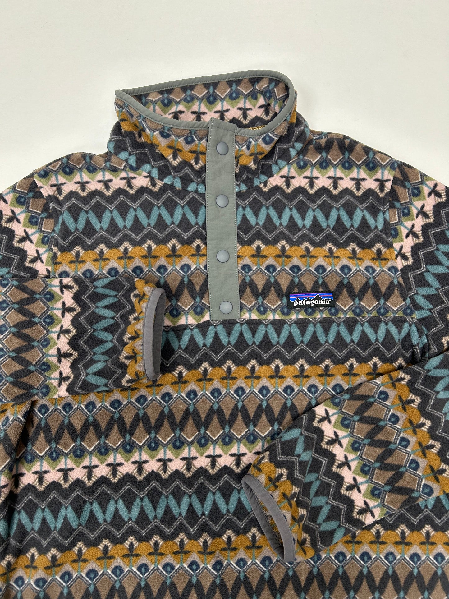 Patagonia Snap-T 1/4 Fleece Pullover Sweater Women’s  Medium 19.5x26 Inches CREG sty26020fa19