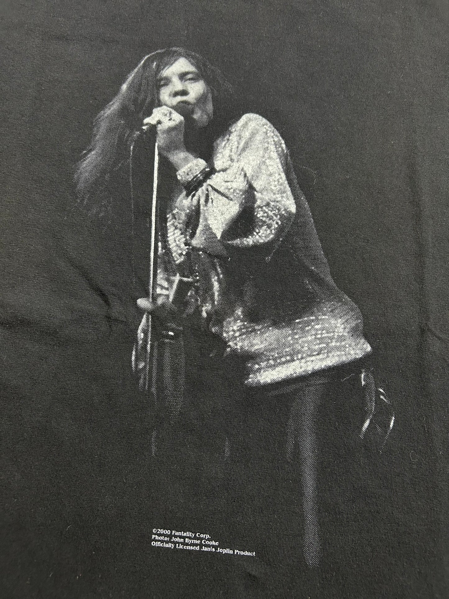 Vintage 2000 Janis Joplin Is Down On Me Rock Music Graphic Tee XL  23.5x29 Inches