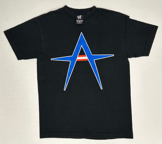 Vintage Kurt Angle America Needs A Hero Wrestlemania 21 2005 WWE Wrestling Tee Medium 19.75x27.5 Inches