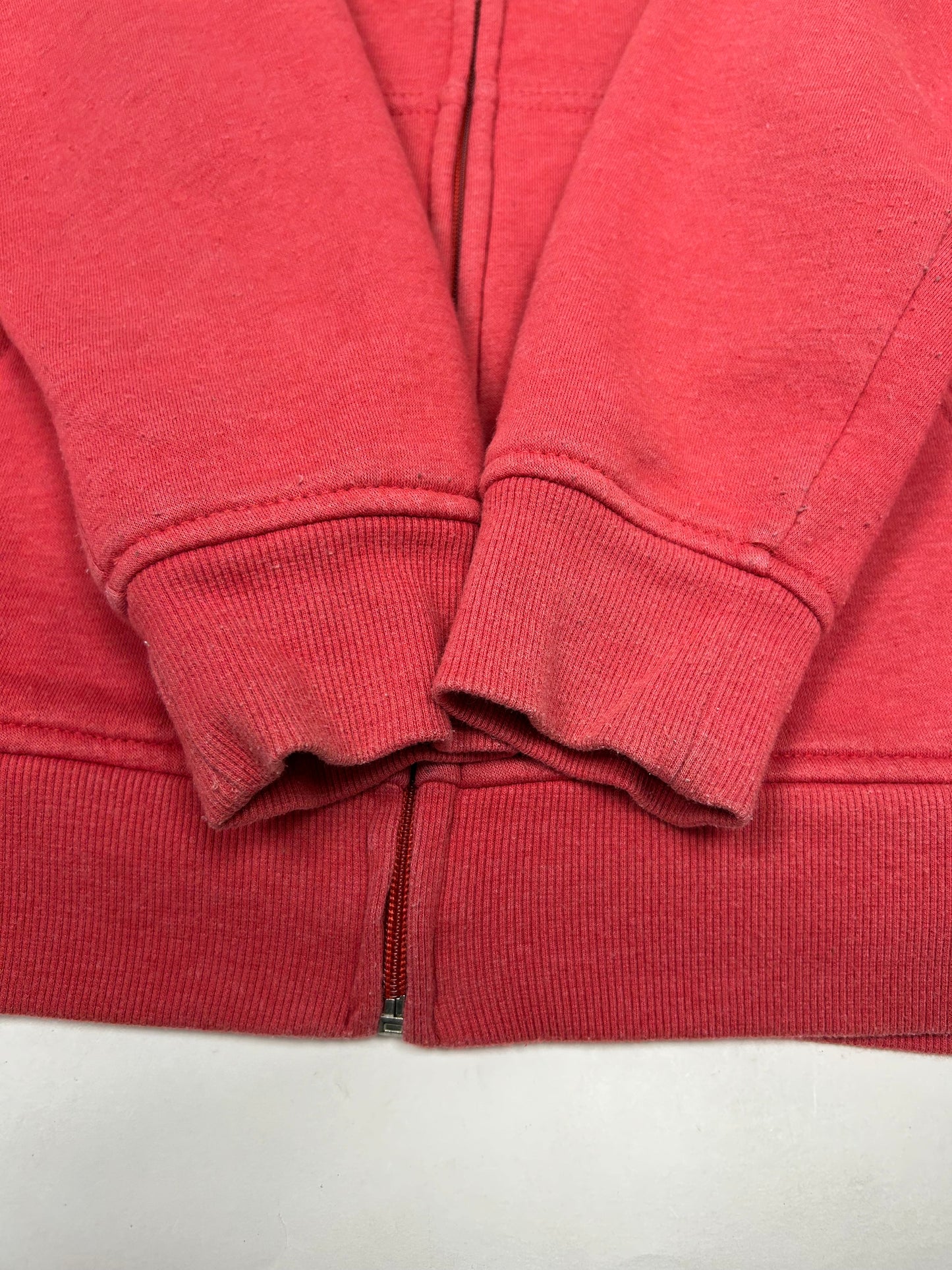 Vintage 00s Quiksilver Boarding Brand Fleece Inside Zip Hoodie Sweatshirt Small 22.25x27.75 Inches