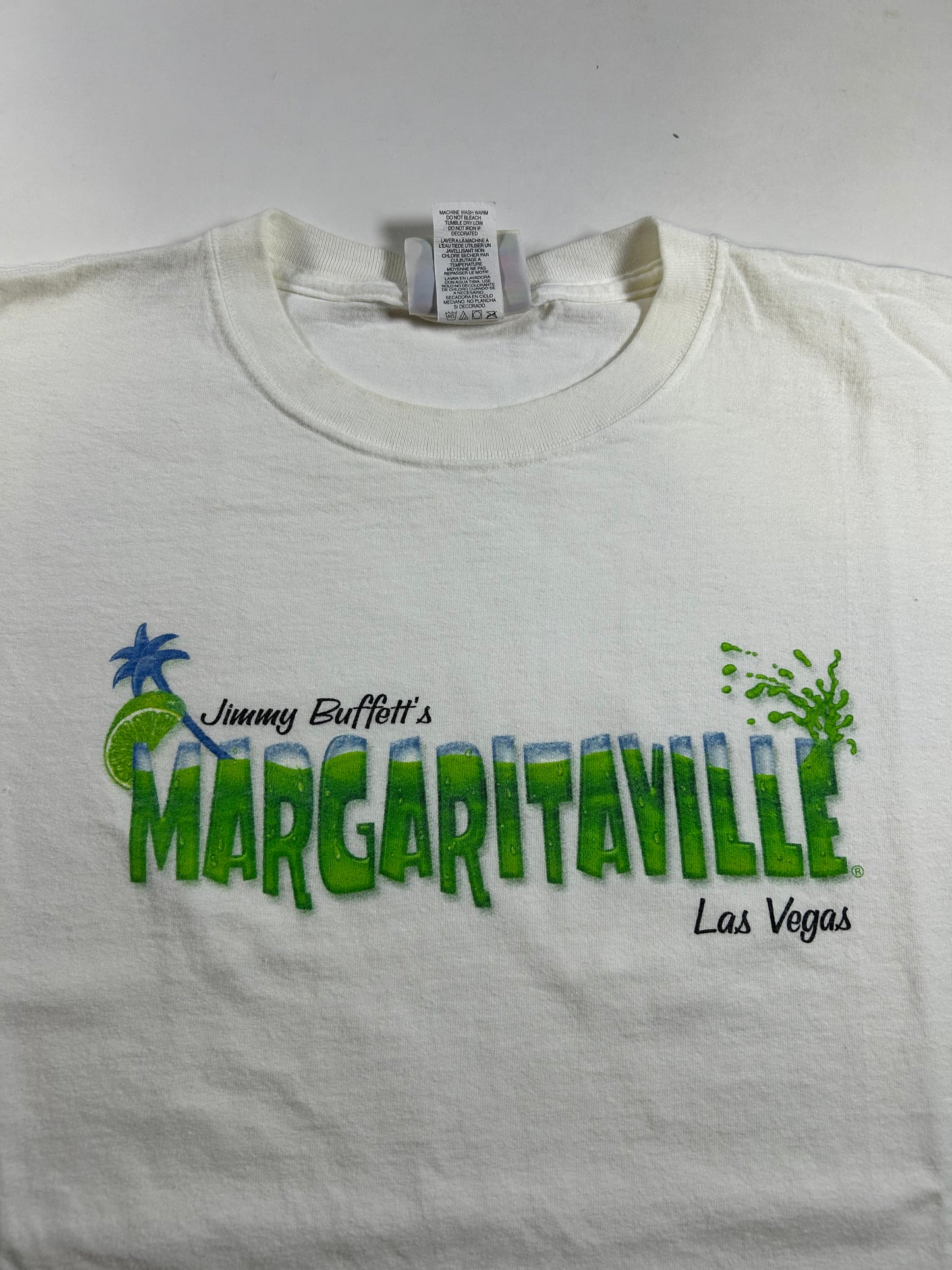 Vintage 2000s Jimmy Buffett’s Margaritaville Las Vegas Tee XL 24.25x29.75 Inches