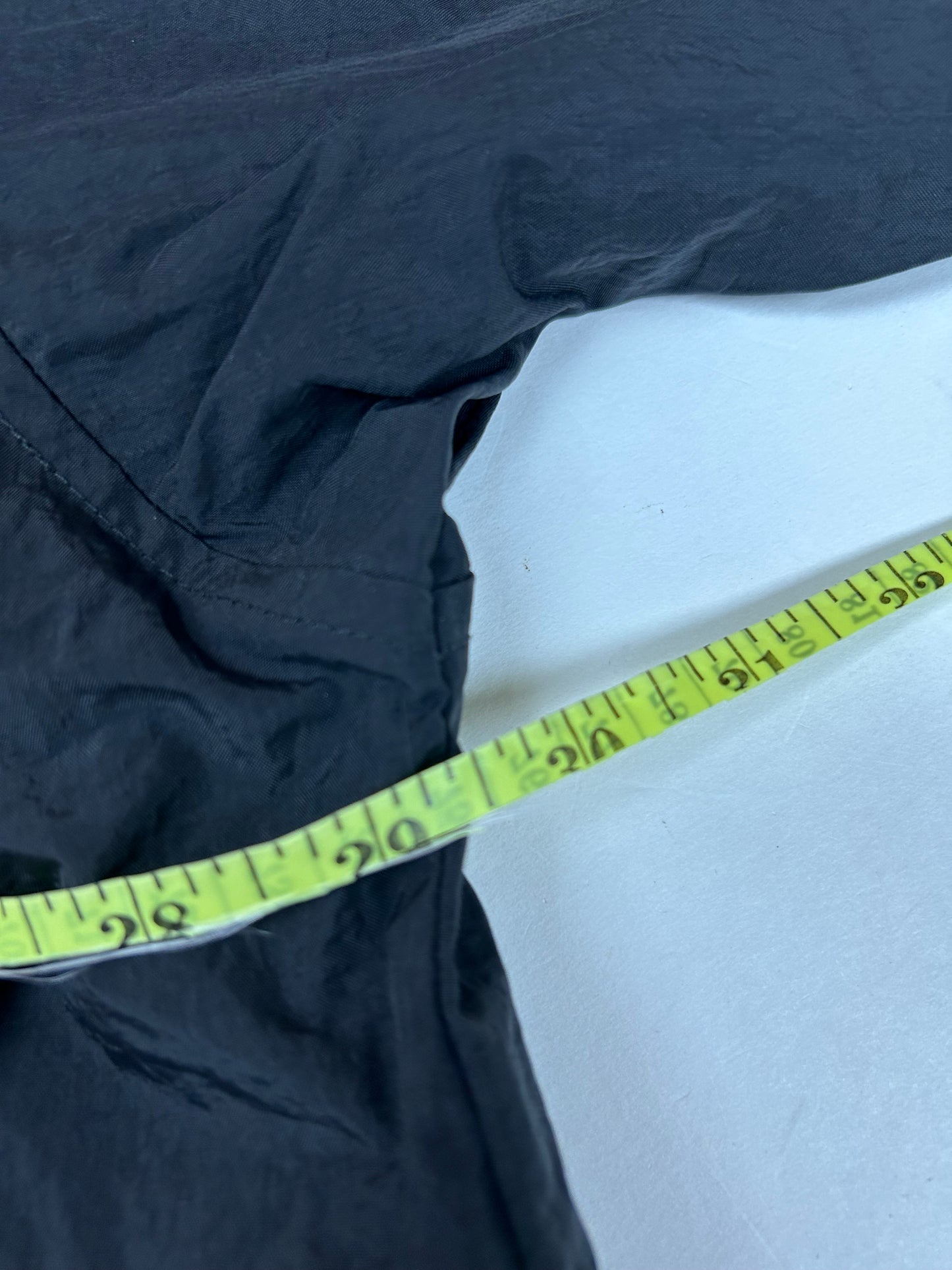 Vintage 90s Nike Swoosh V-neck Pullover Windbreaker Jacket 2XL 29.25x30.5 Inches Blue/Black/White