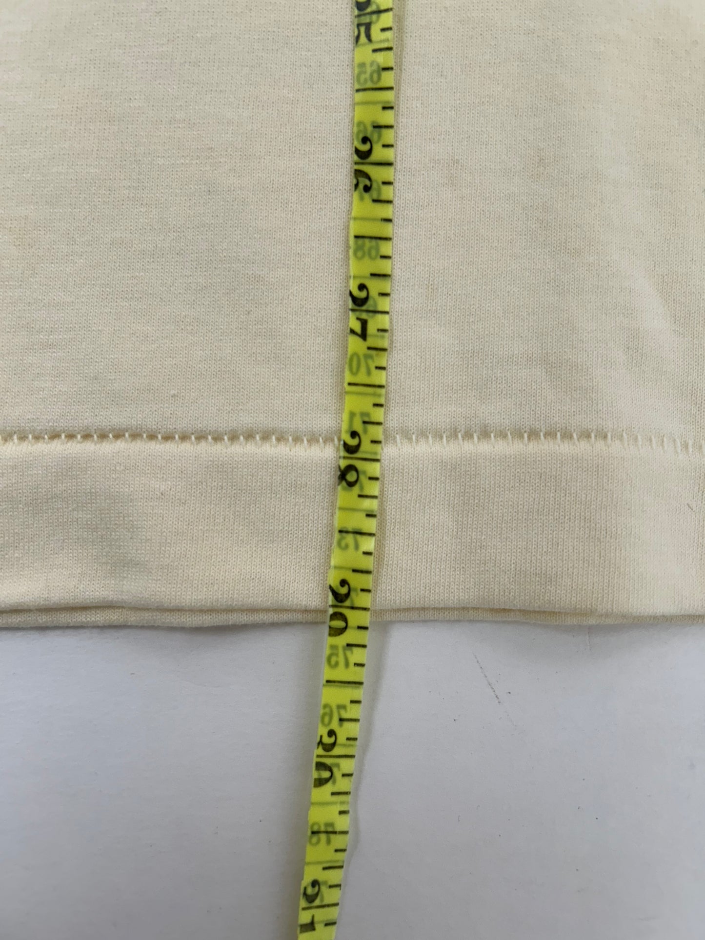 Edgewood NJ first edition “Deeper Than The Roots.” Tee XL 23.75x31 Inches 90s/00s FOTL Best Mexico Made 50/50 Blend Tan