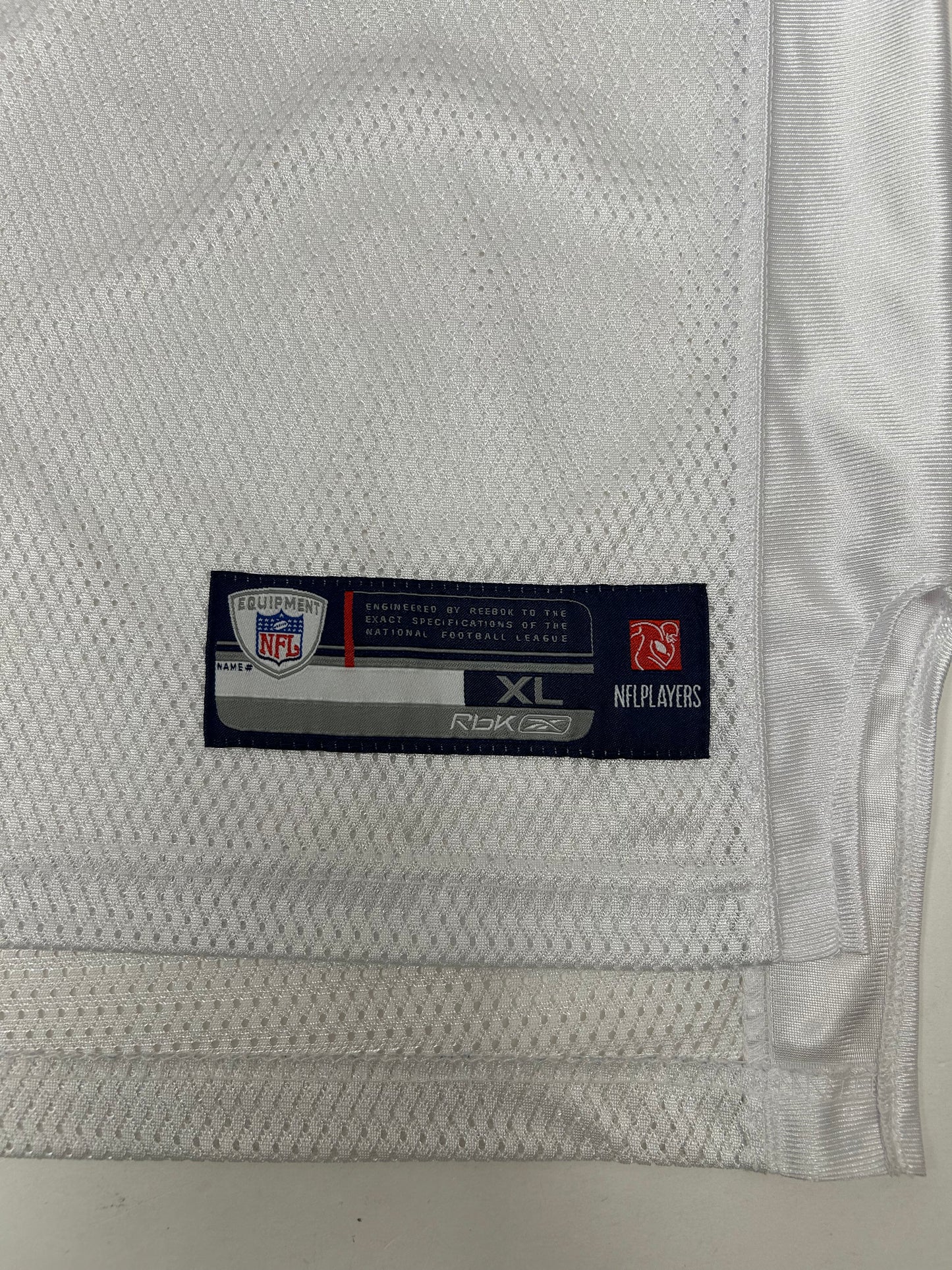 Vintage Reebok New York Giants Brendon Jacobs #27 Super Bowl XLII Jersey XL 26.5x33.75/35.5 Inches White