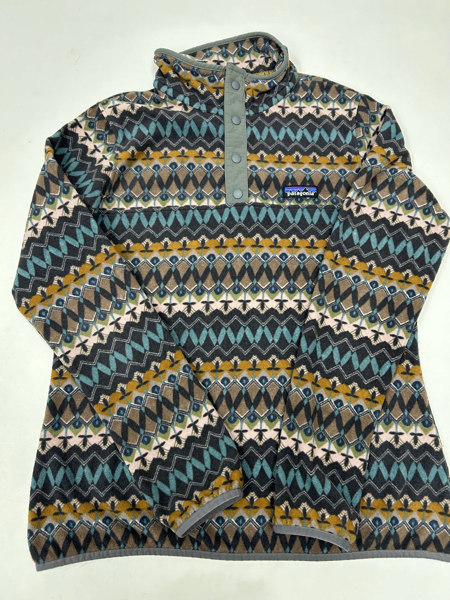 Patagonia Snap-T 1/4 Fleece Pullover Sweater Women’s  Medium 19.5x26 Inches CREG sty26020fa19