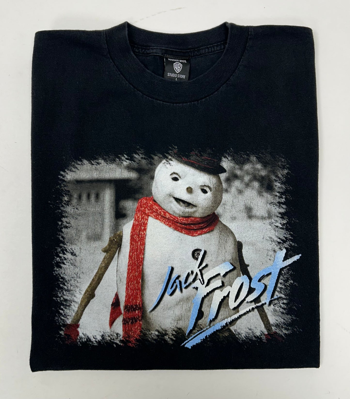 Vintage 1998 Jack Frost Michael Keaton Warner Bros Movie Promo Tee Large 21.5x28.75 Inches Rare