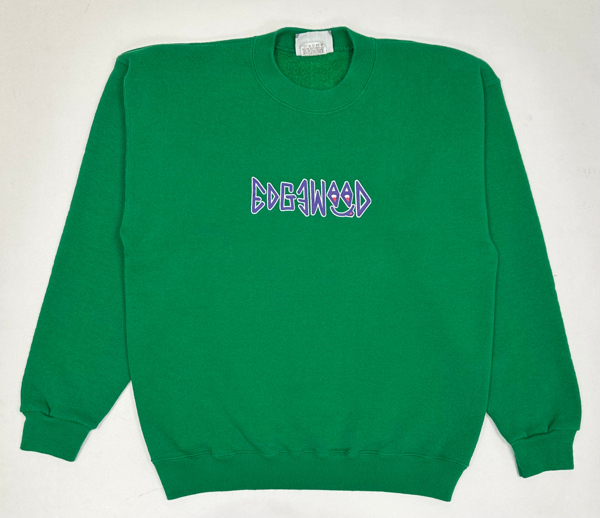 Edgewood NJ “Deeper Than The Roots.” First Edition Crewneck Sweatshirt Tagged Medium Can Fit Small 22x25.75 Lee 50/50 Kelley Green