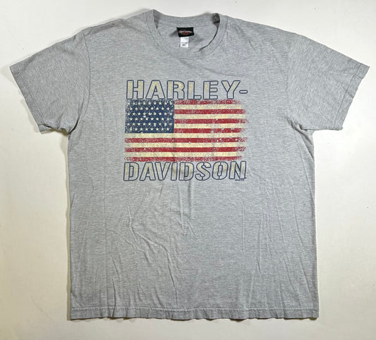 2022 Harley Davidson Motorcycles Of Bergen County Rochelle Park, NJ Live Free USA Flag Tee XL 24.25x30.25 Inches