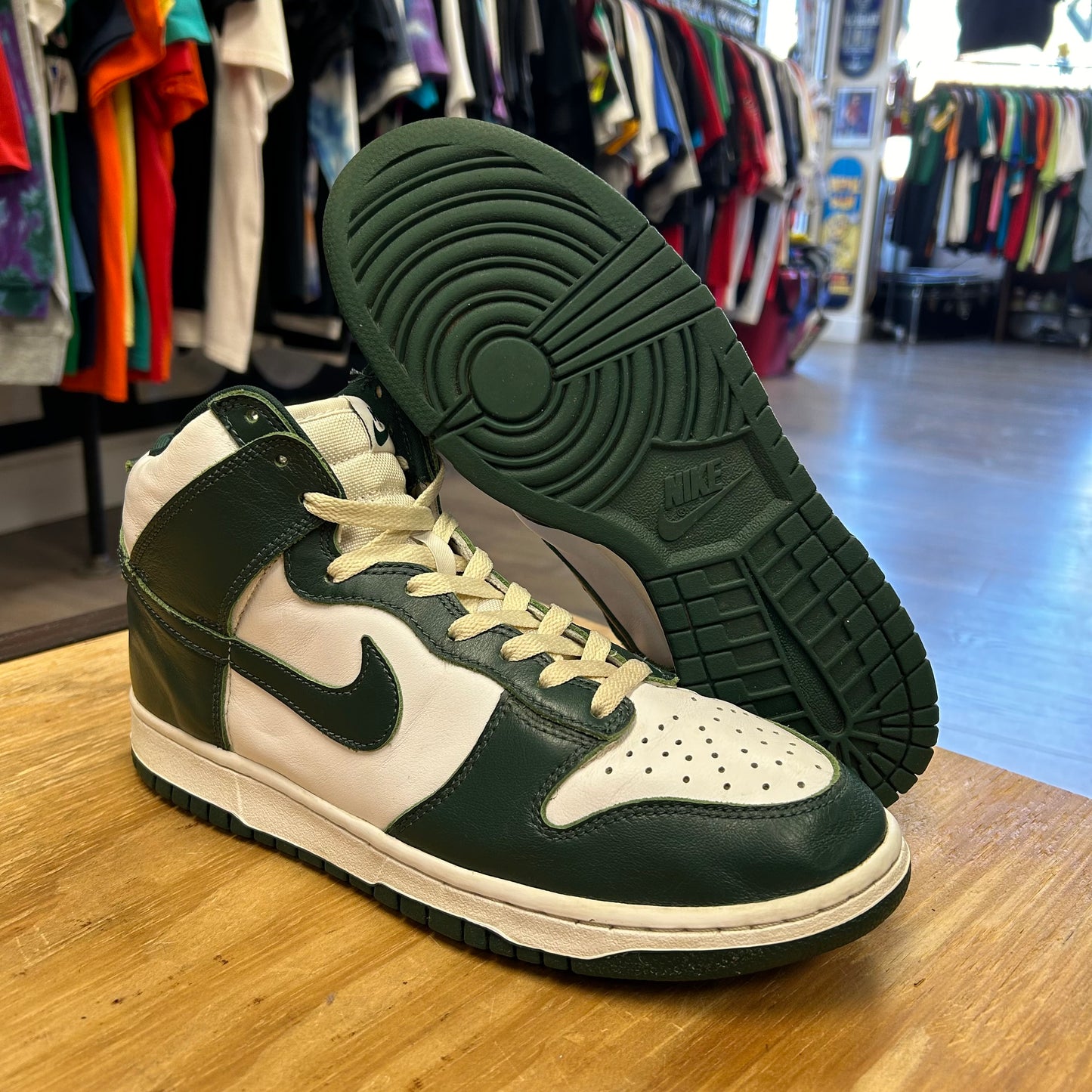 2020 Nike Dunk High SP Spartan Green CZ8149100 Men's Size 9.5 USED NO BOX CLEAN AS IS