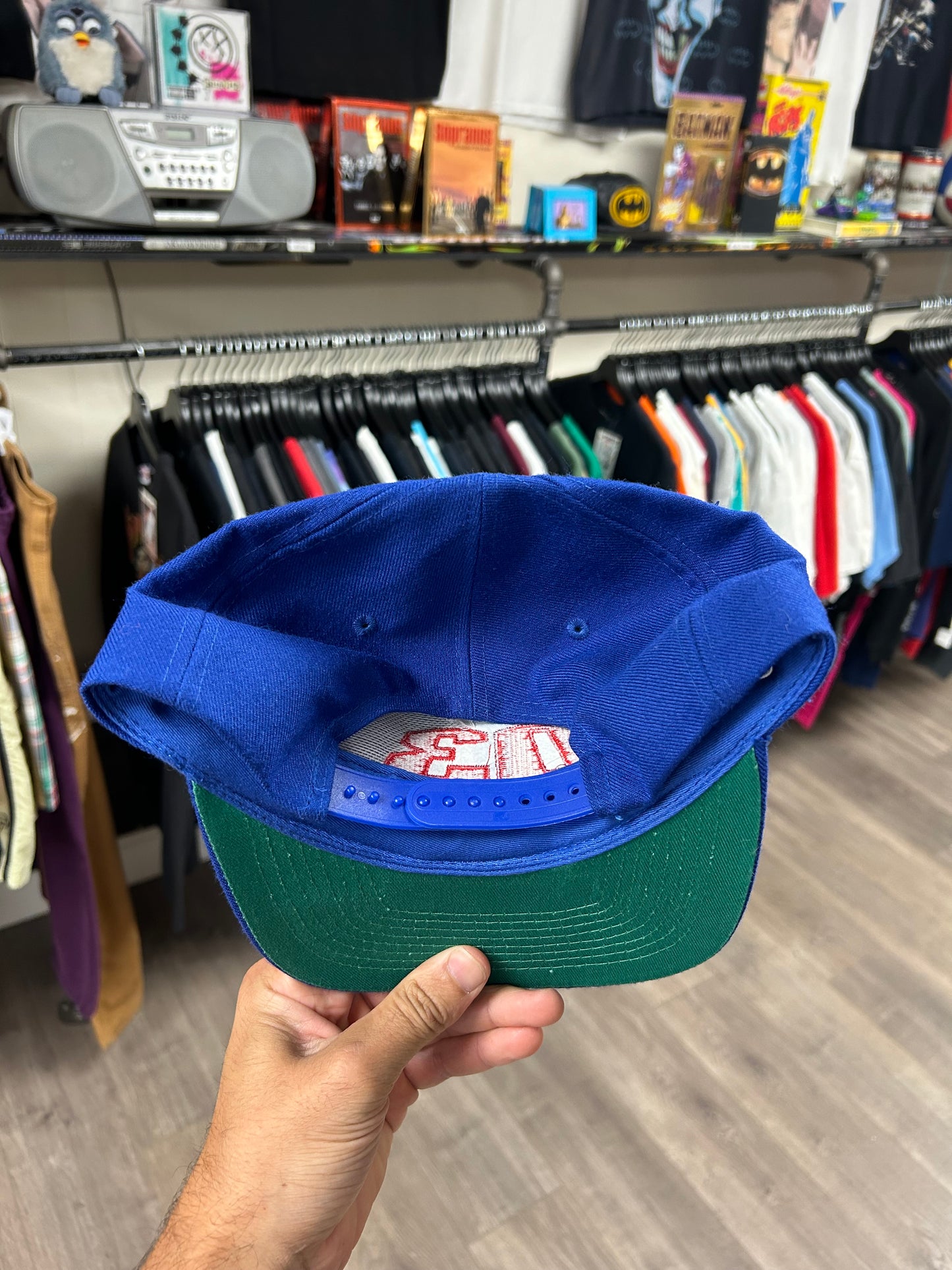 Vintage 1996 Disney The Mighty Ducks D3 Movie Promo SnapBack Hat OSFM KC Cap