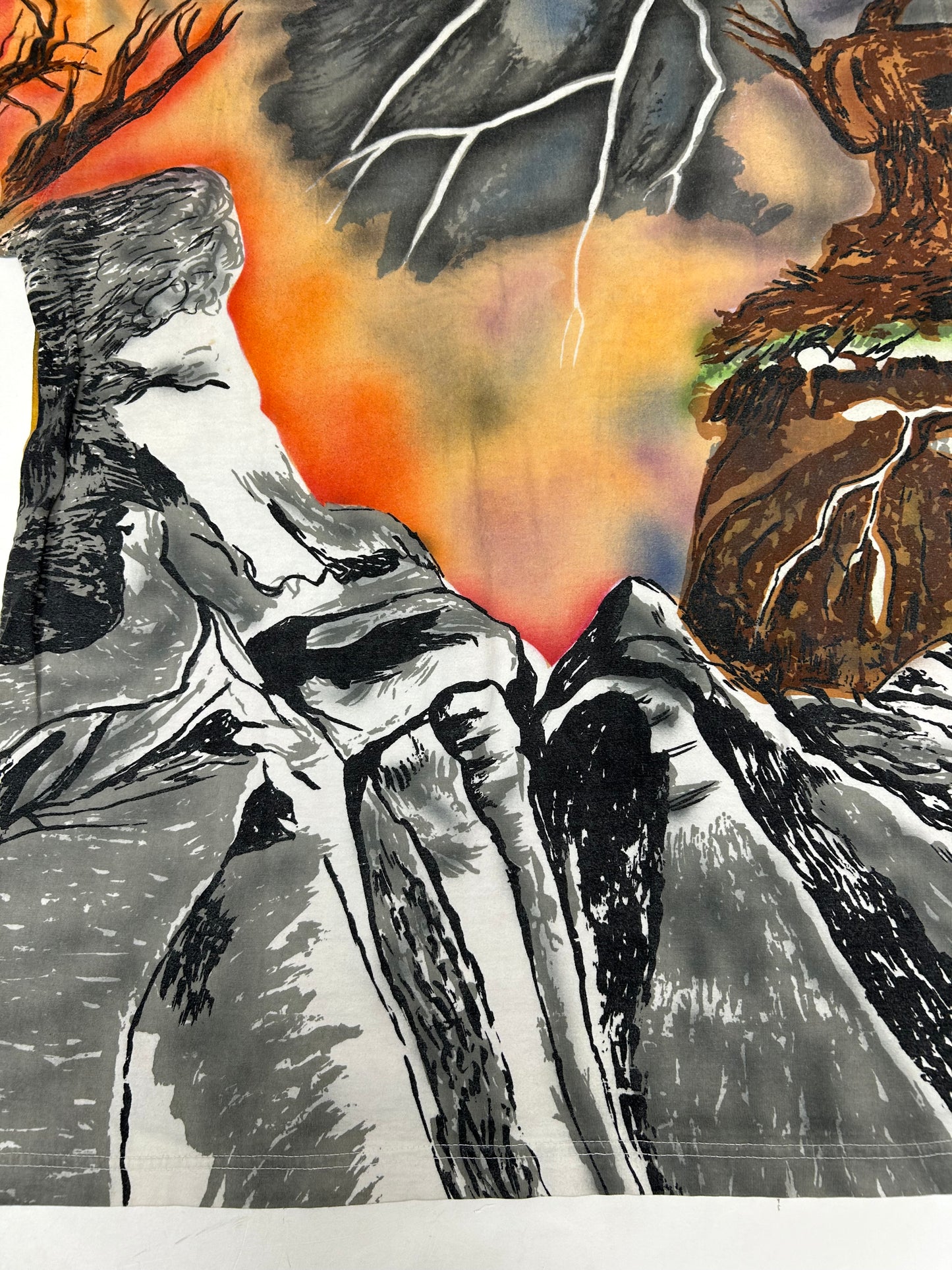 Vintage Disney JouJou Villains Cruella Maleficent Captian Hook Beaded Shirt Big 2XL For 25.5x32.75/34.75 Inches As Is Has Flaws