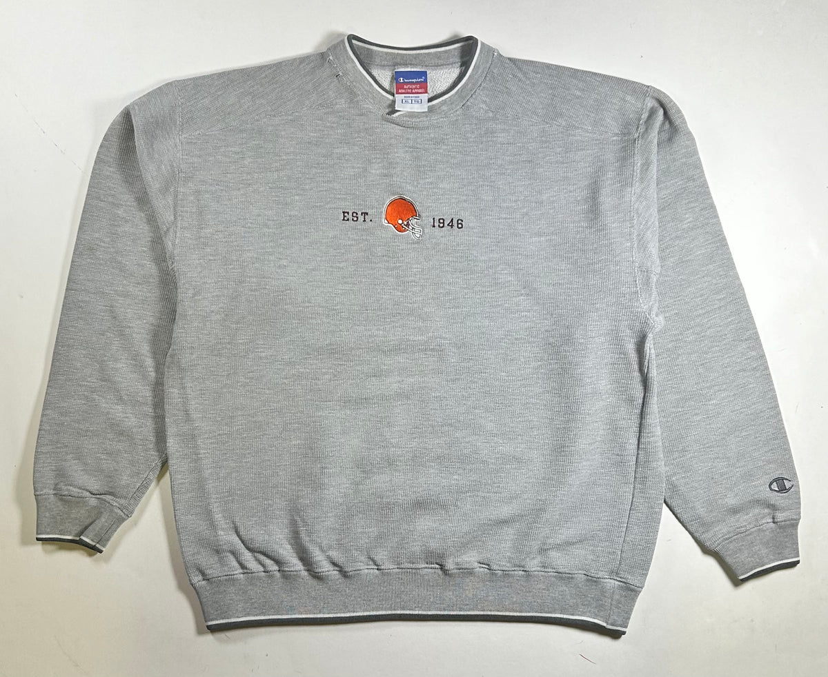 Vintage Cleveland Browns NFL Champion Crewneck Sweatshirt XL/L 25x27.5 Inches As Is