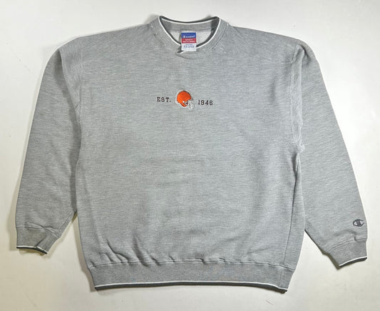 Vintage Cleveland Browns NFL Champion Crewneck Sweatshirt XL/L 25x27.5 Inches As Is