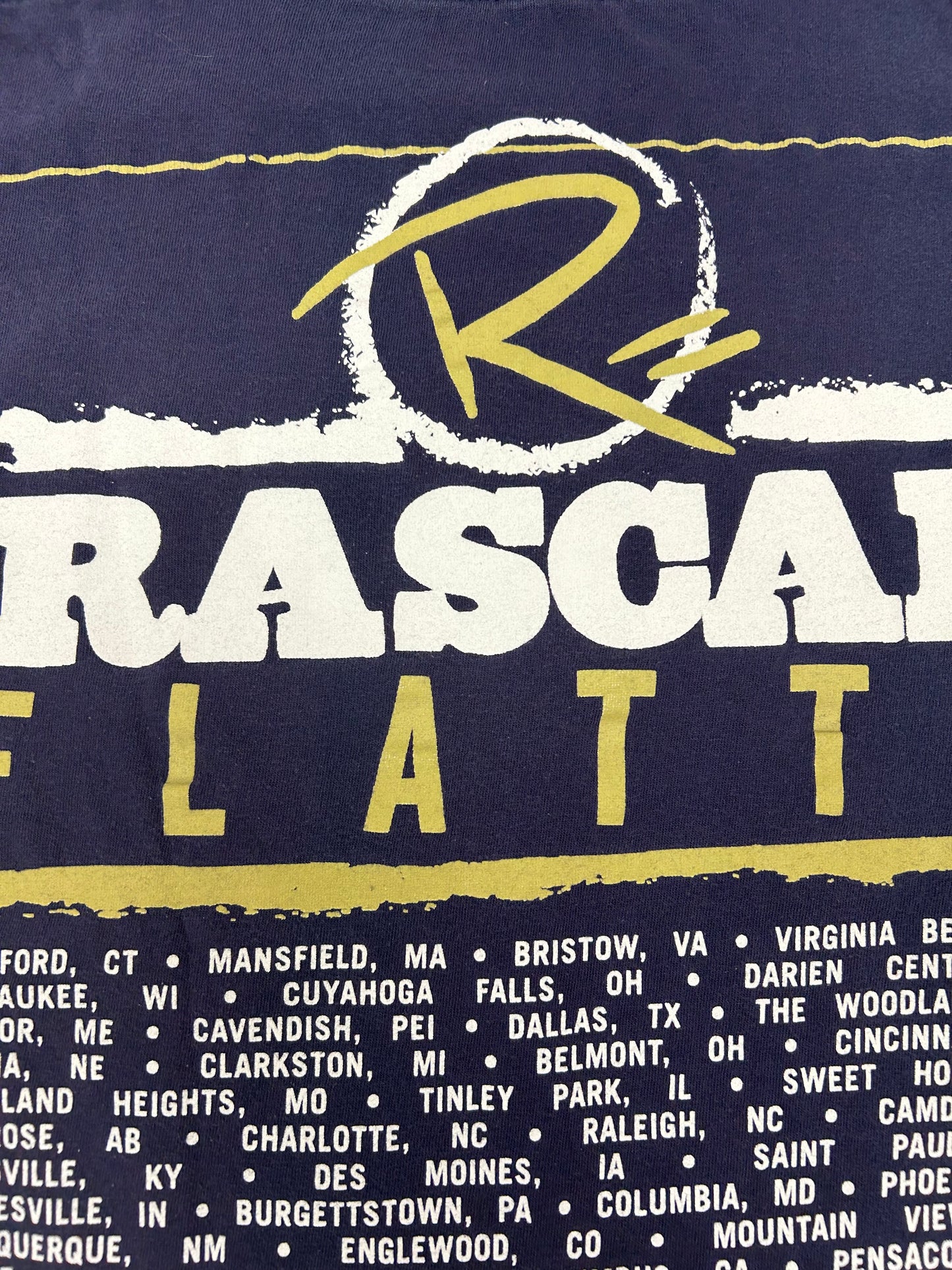 Rascal Flatts Changed Tour 2012-2013 Music Band Parking Lot Tee Medium 20.5x27.