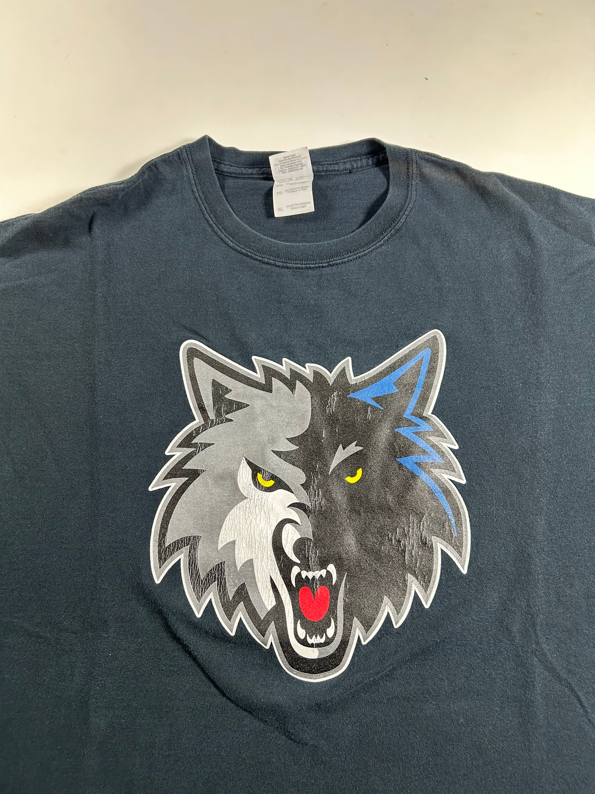 Vintage 2000s Minnesota Timberwolves NBA Tee XL 24.25x29 Inches As Is