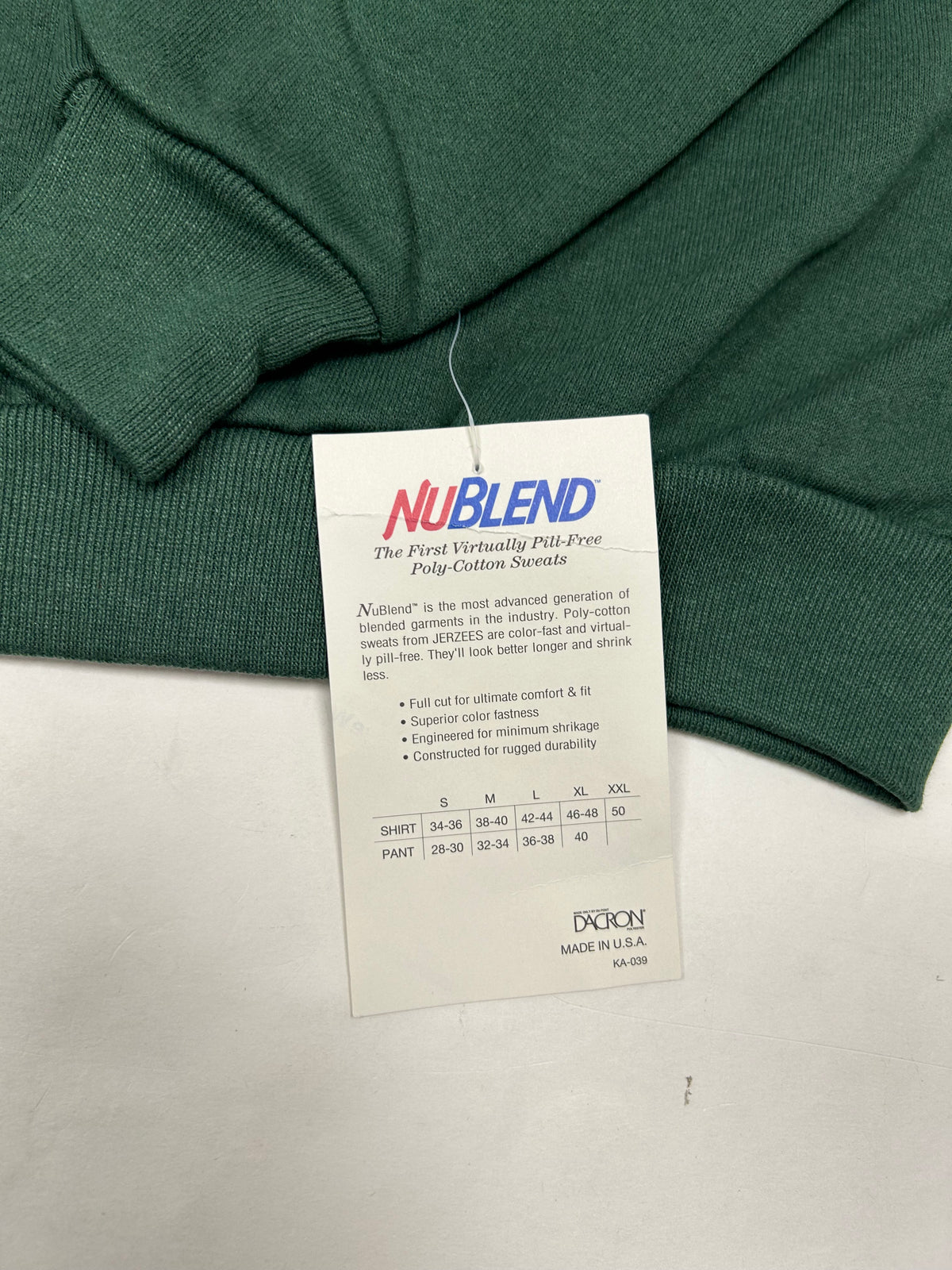 Edgewood NJ first edition “Deeper Than The Roots.” Crewneck Sweatshirt Tagged Large Fits Like Small/Medium 21.5x26.75 Inches Ragland Jerzees Tag BNWT Forest Green