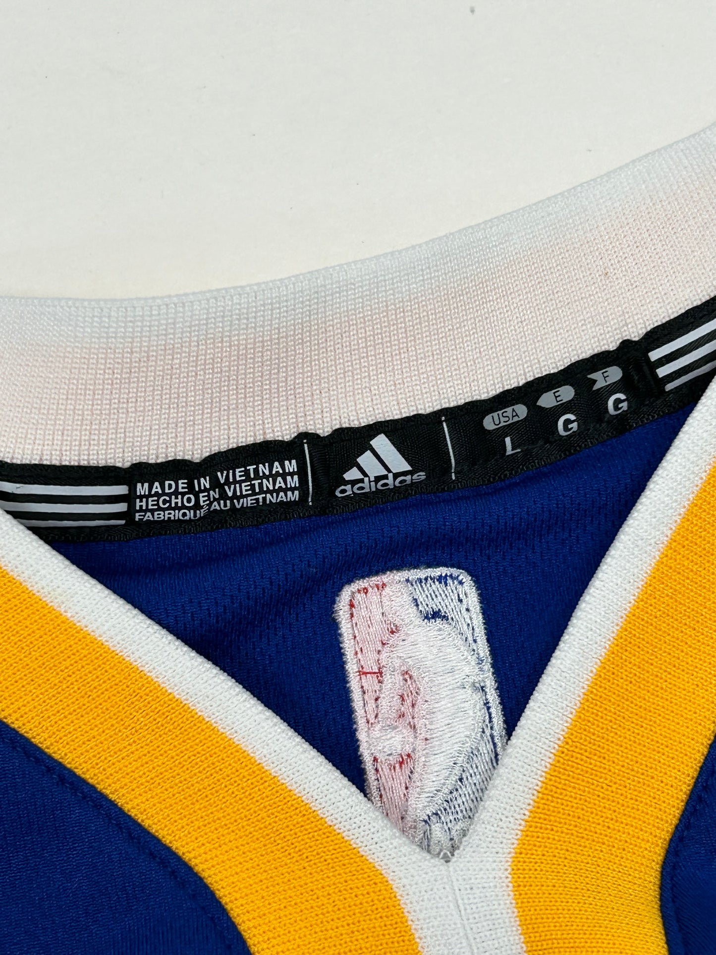 Adidas Steph Curry #30 GS Golden State Warriors Jersey Size Youth Large 19.75x26.25 Inches Blue