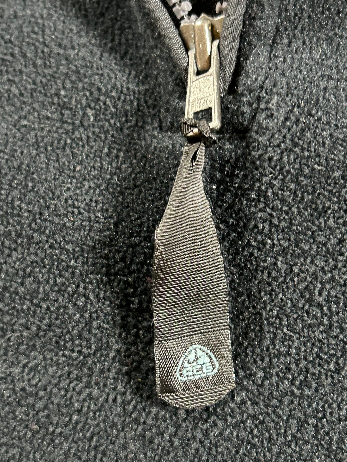 Vintage Nike ACG Winter X Games Fleece 1/4 Zip Jacket Therma-Fit XL/L Fit 26.75x28 Inches Black