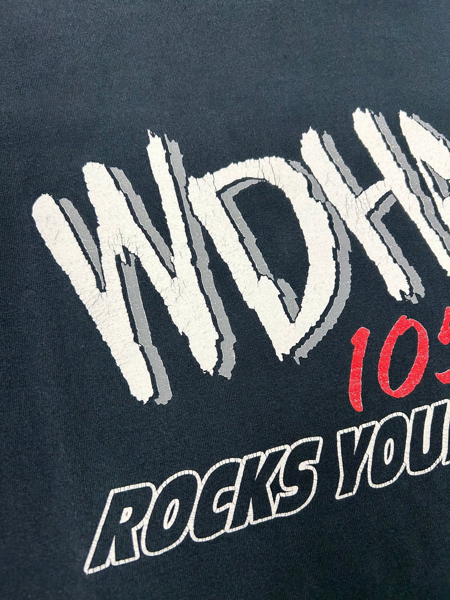 Vintage 00s WDHA 105.5 Rocks Your Ride Driven By Dover Nielsen Automotive Group Promo Tee XL