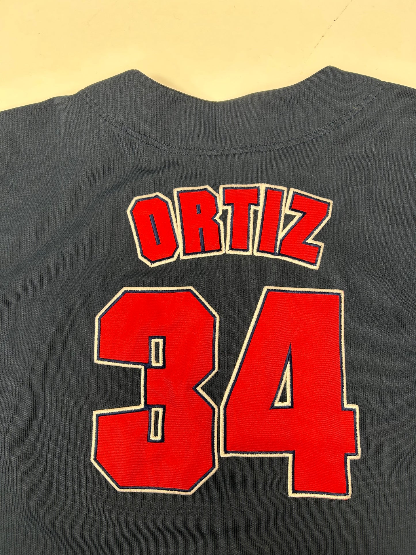 Vintage 00s Boston Red Sox David Ortiz True Fan Genuine Merchandise MLB Jersey 2XL 27.75x32/34.5 Inches