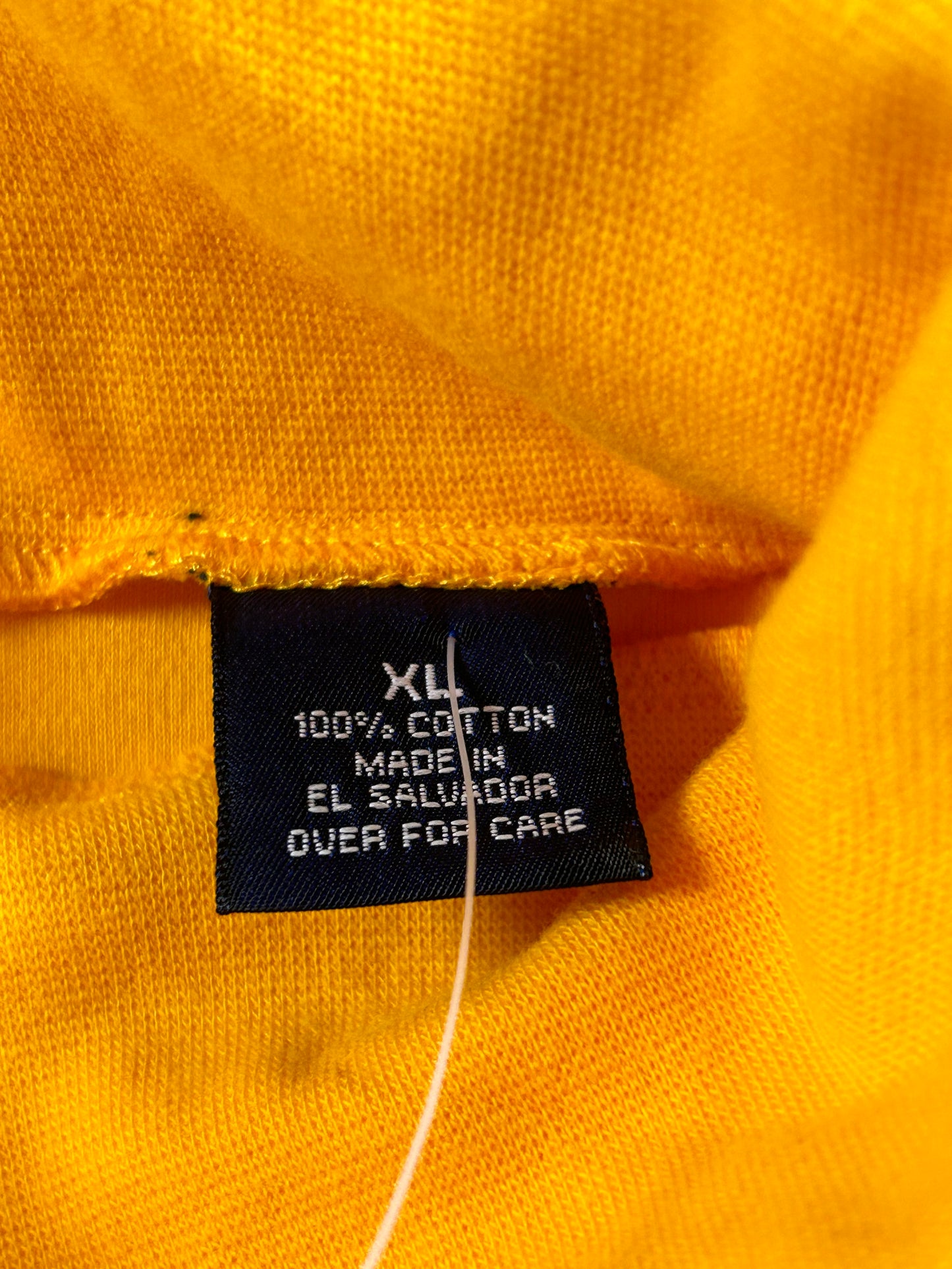 Vintage GAP Turtleneck Long Sleeve Shirt Golden Yellow Men’s XL Brand New 23.75x29.25 Inches