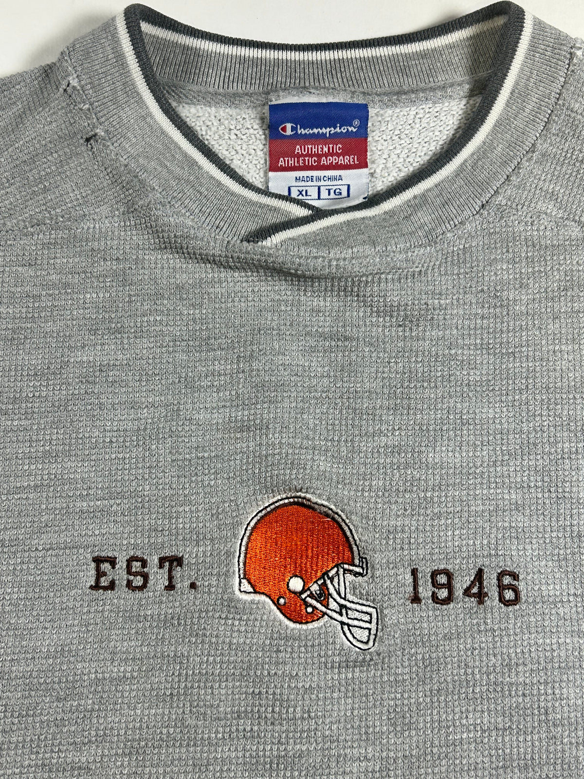 Vintage Cleveland Browns NFL Champion Crewneck Sweatshirt XL/L 25x27.5 Inches As Is