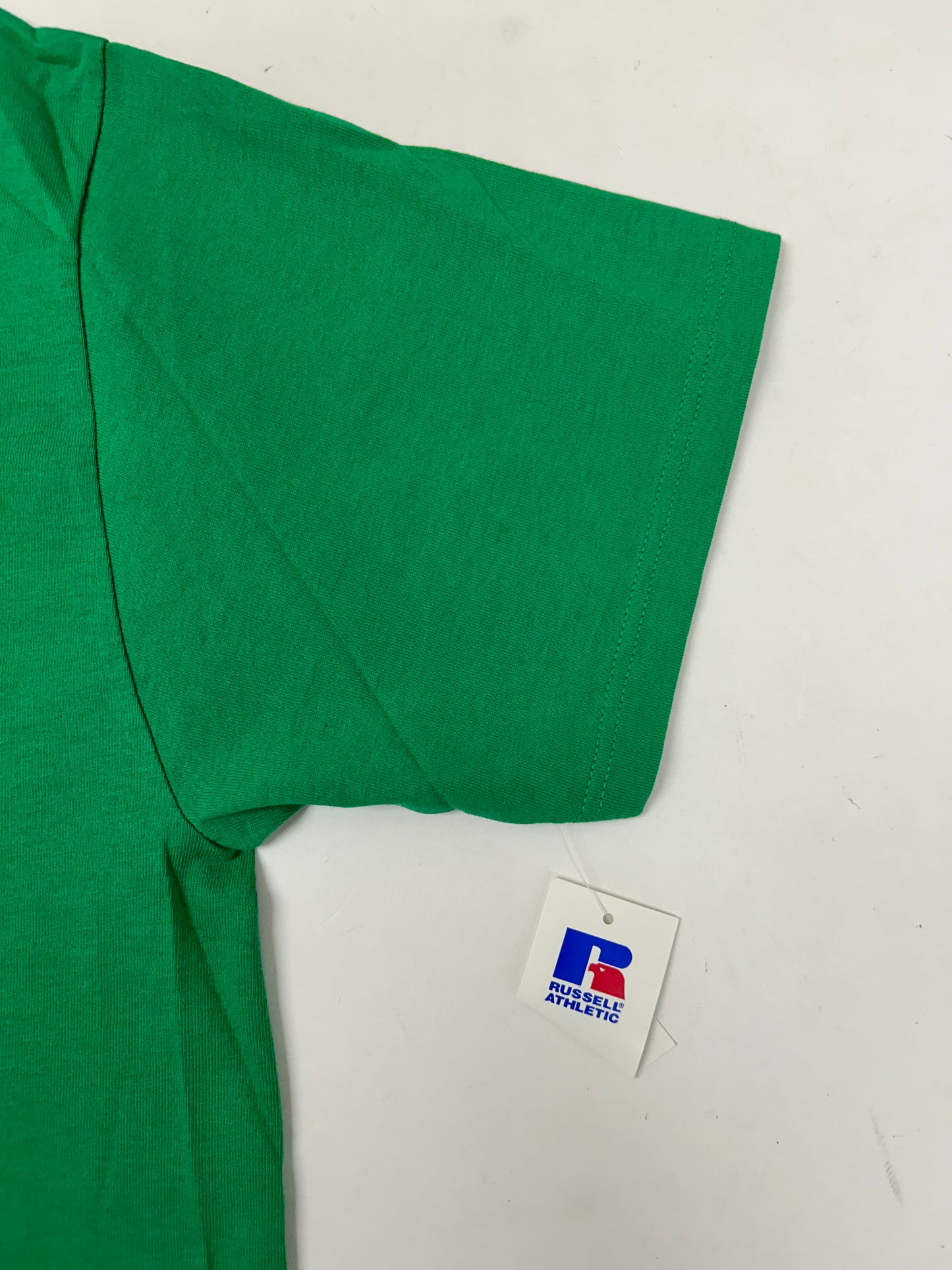 Edgewood NJ first edition “Deeper Than The Roots.” Tee Medium 90s Russell Athletic USA 100% Cotton Kelley Green DS With Tag