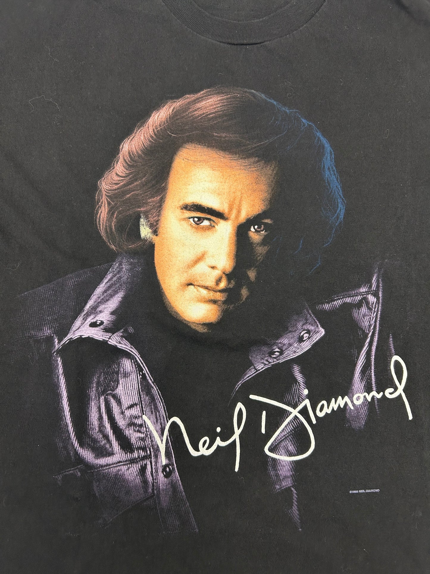 Vintage Neil Diamond US Tour 1996 Concert T Shirt 90s Size XL 24.75x29.5 Inches