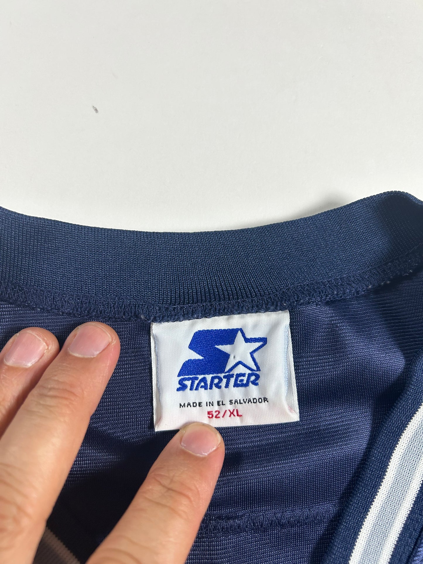 Vintage 90s Dallas Cowboys Troy Aikman #8 NFL Starter Football Jersey Size XL 52 26.25x33 Inches