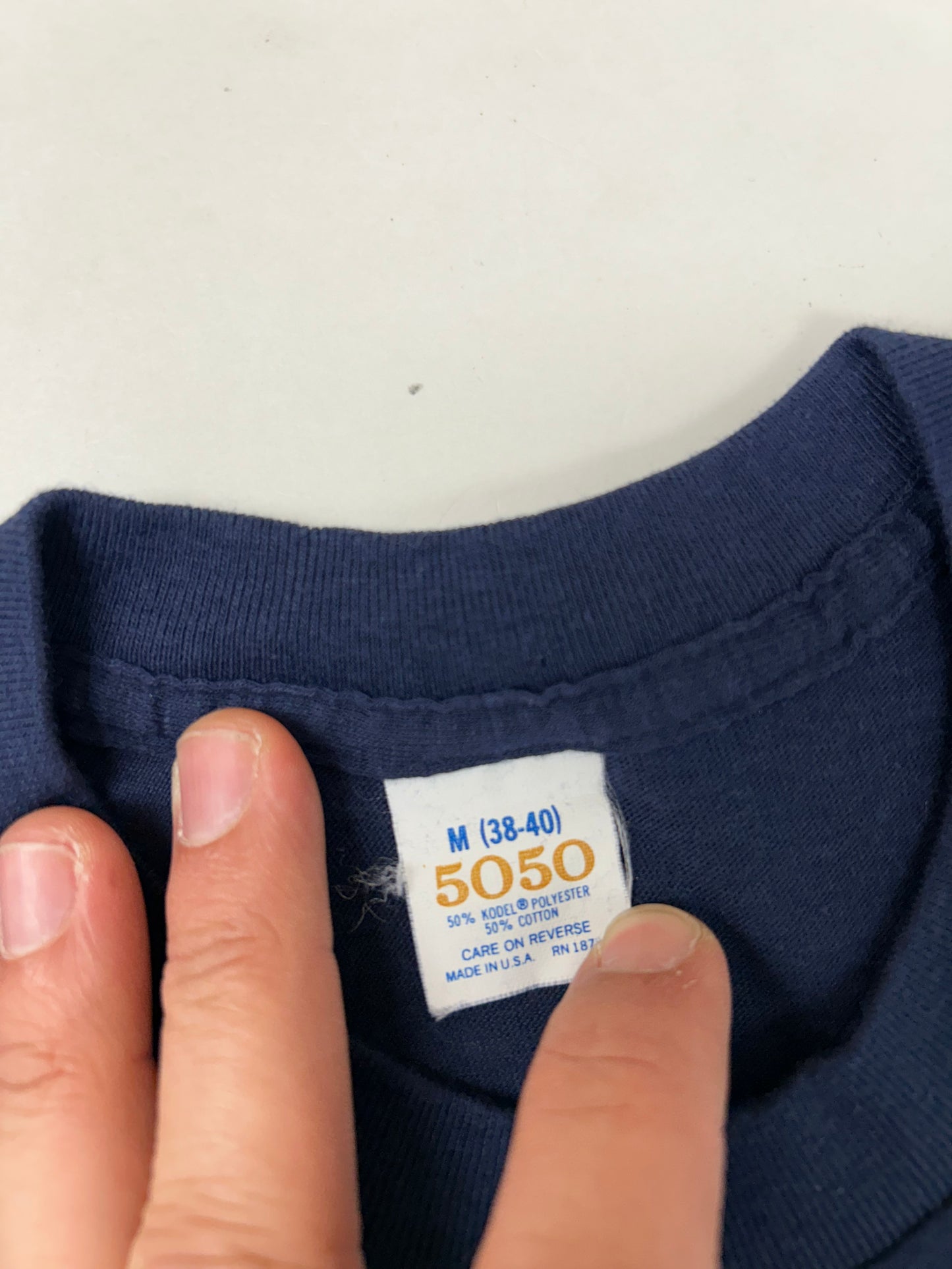 Vintage Music Lives On TDK Promo T Shirt 80s USA Fits Small 17.25x26 Inches