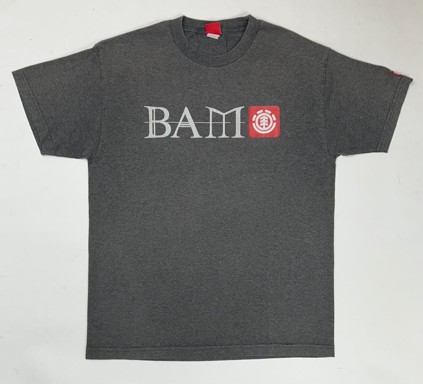 Vintage Element Skateboards BAM Margera HIm Logo Skate Tee Large 21.5x29 Inches As Is