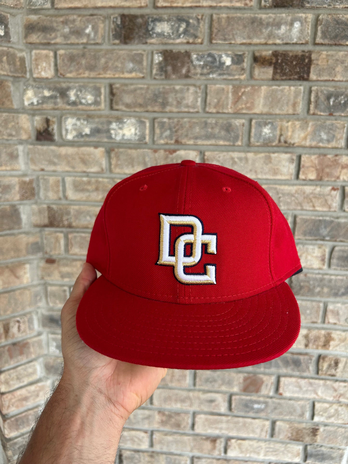Vintage 2000s Washington Nationals MLB New Era 59Fifty DC Hat 7 5/8 Made USA 100% Wool As Is