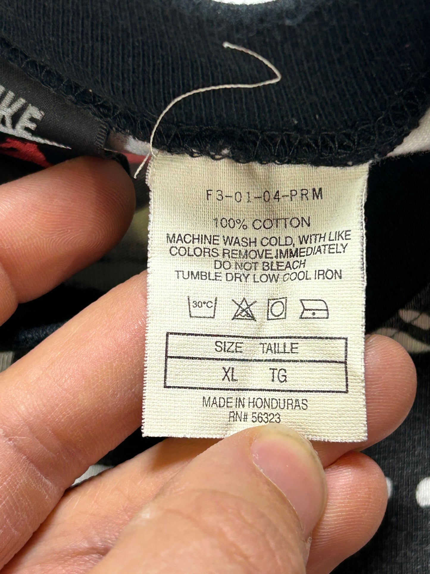 Vintage Nike Air Jordan AOP 1993 Tee Constructed Top Abstract Jordan 8 VIII XL 26.25x27.5/30 Inches