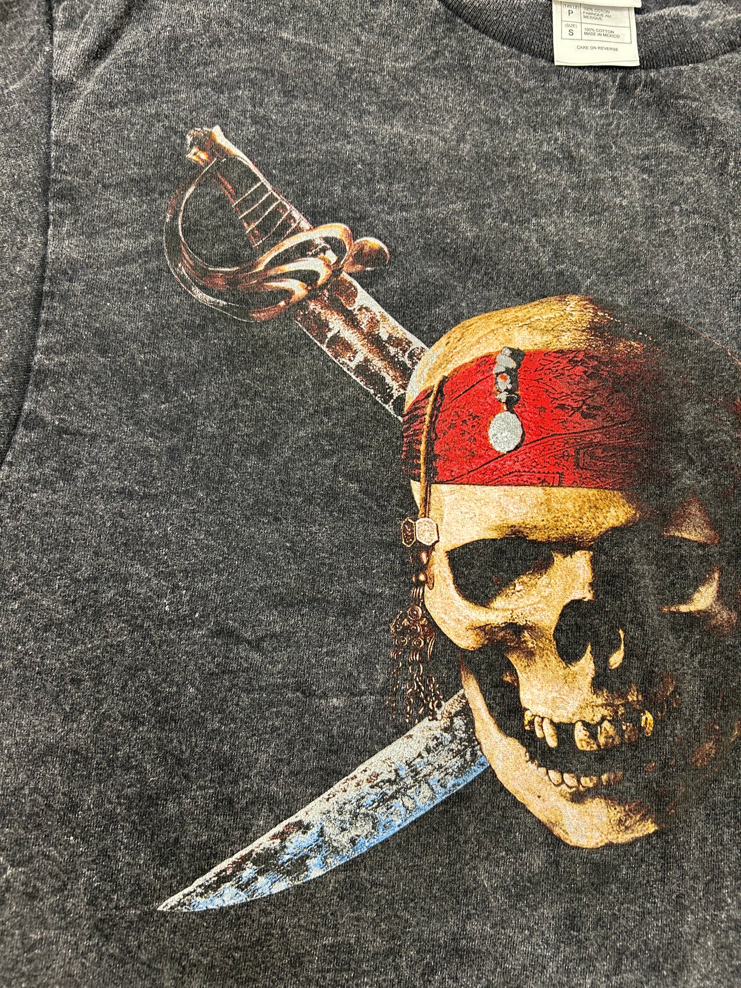 Vintage Pirates Of The Caribbean T Shirt Small Curse Of Black Pearl Dinsey Promo