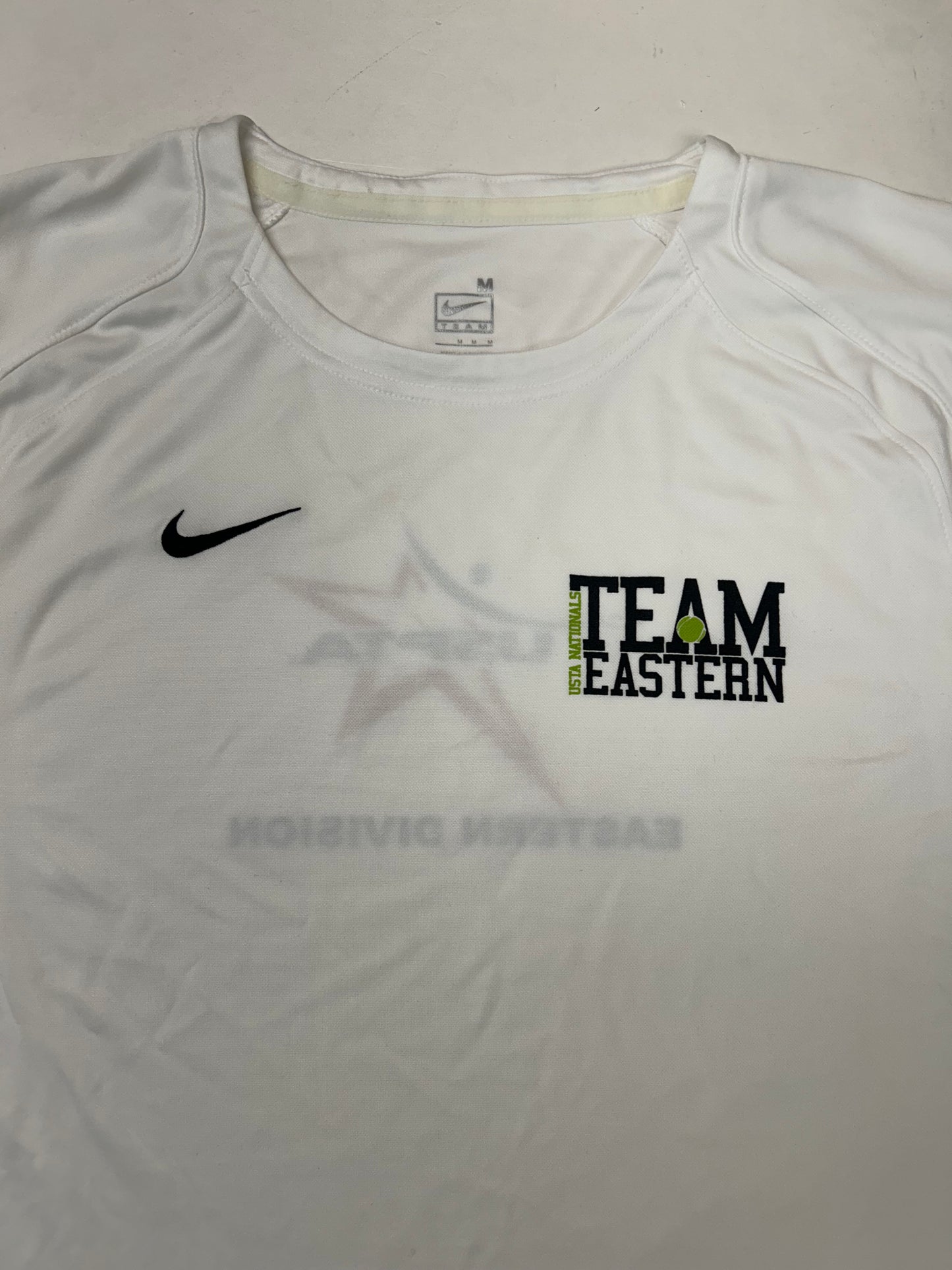 Vintage 2000s Nike Team USA Nationals Team Eastern USPTA Tennis Shirt Medium 21x29.5 Inches