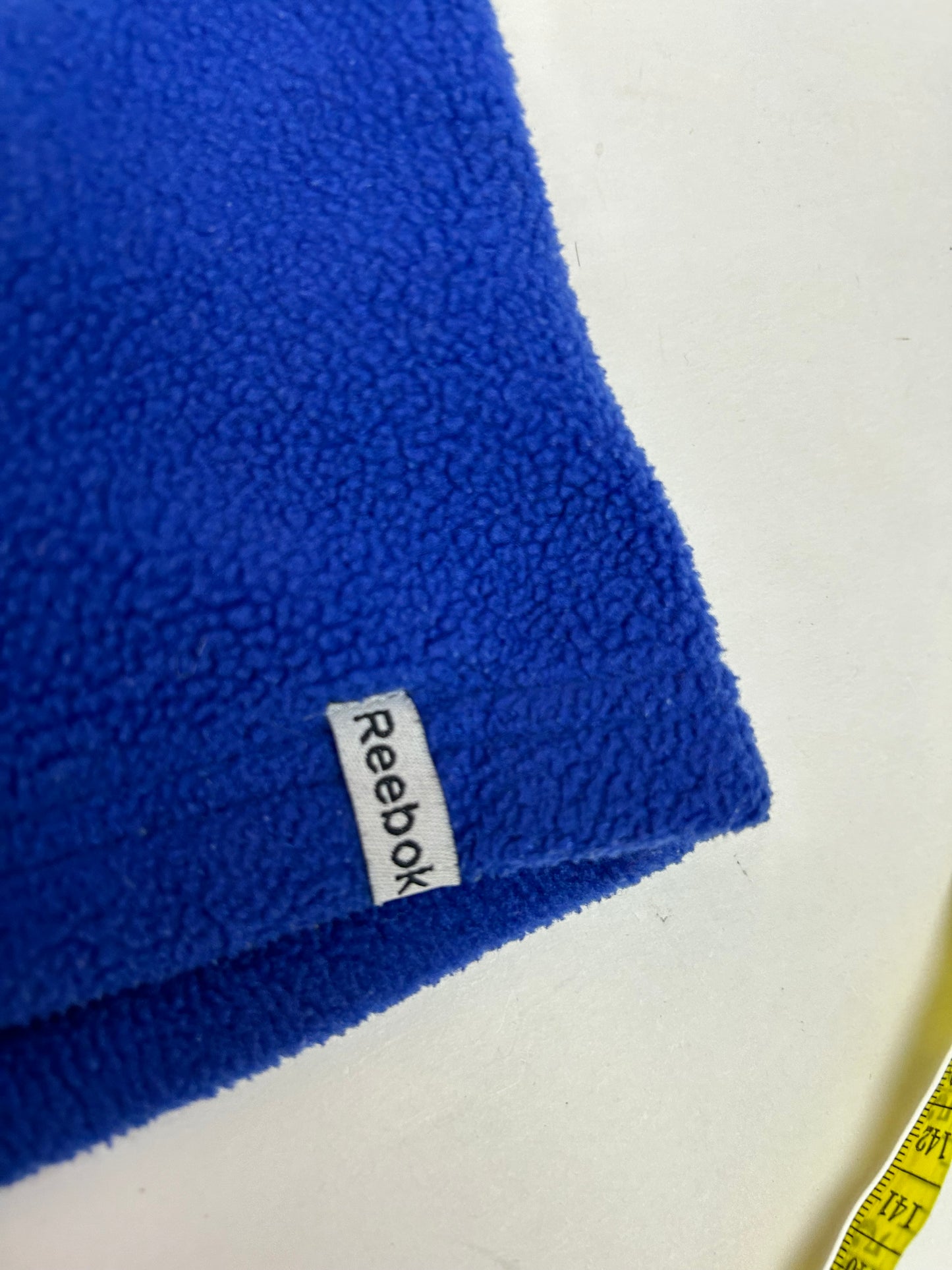 Vintage 00s Reebok Team Apparel New York Giants NFL Fleece 1/4 Zip Smallish Fit 20.5x26.5 Inches