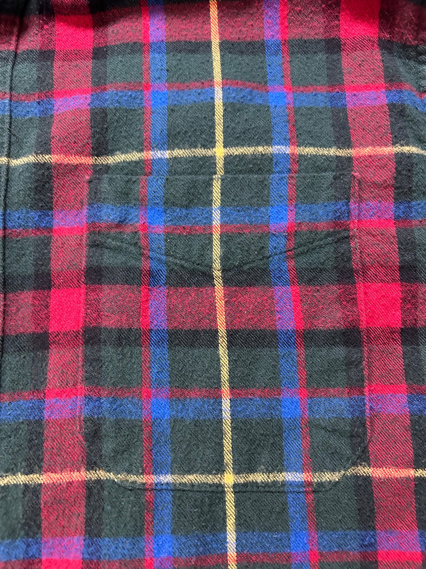 LL Bean Plaid Flannel Multicolor Slightly Fitted Made in El Salvador Large 25x31.5 Inches